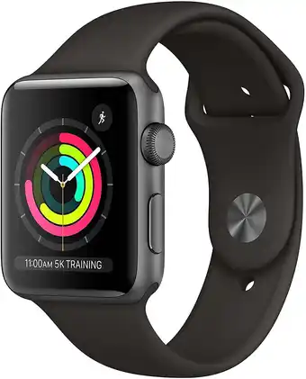 Walmart Restored Apple Watch Series 3 (GPS, 42MM) Space Gray Case + Black Sport Band (Refurbished) offer