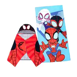 Walmart Disney Spiderman Hooded Towel & Beach Towel Set offer