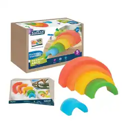 Walmart Kaplan Early Learning Discovery Stackers - Rainbow Arch - 5 Pieces offer