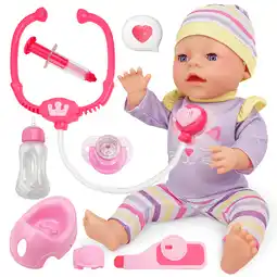 Walmart 16 Inch Baby Doll, YCFUN Dolls Toy Set Baby Girl Toys Pretend Play Preschool Toys Gift for Toddlers offer