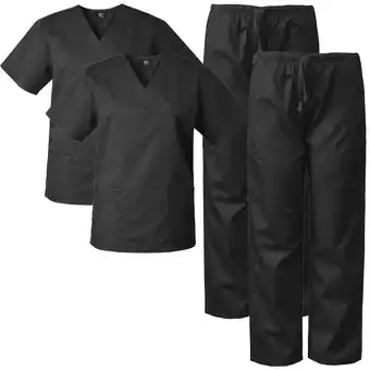 Walmart 2-PACK Medgear Scrubs for Men and Women Scrubs Set Medical Uniform Scrubs Top and Pants offer