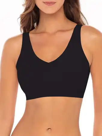 Walmart Secret Treasures Women's Wirefree Bonded Bra with Convertible Straps, Sizes up to XXXL offer