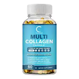 Walmart GPGP Greenpeople Multi Collagen Pills 5000mg - 60 Capsules - Healthy Joints, Hair, Skin, Nails offer