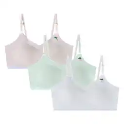 Walmart Actgleam Girls Padded Training Bra Shoulder Straps Adjustable Seamless Bra with Removable Pads,3pcs offer