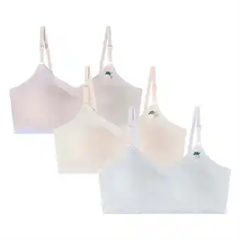 Walmart Actgleam Girls Padded Training Bra Shoulder Straps Adjustable Seamless Bra with Removable Pads,3pcs offer