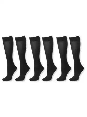 Walmart Max Studio Women's Black Trouser Socks, 6-Pack, Size 4-10 offer