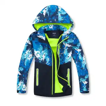 Walmart MGEOY Boys Rain Jackets Lightweight Waterproof Hooded Raincoats Windbreakers for Kids offer