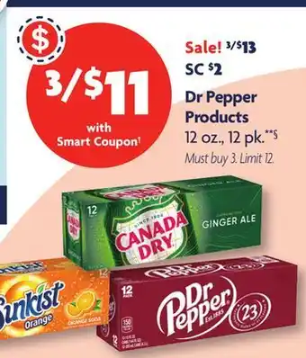 Family Dollar Dr Pepper Products offer