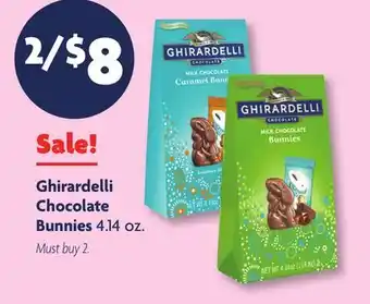 Family Dollar Ghirardelli Chocolate Bunnies offer