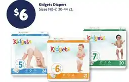 Family Dollar Kidgets Diapers offer