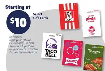 Family Dollar Select Gift Cards offer