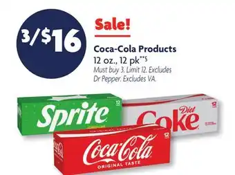 Family Dollar Coca-Cola Products offer