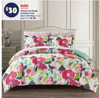 Family Dollar Interiors by Design Comforter Sets offer