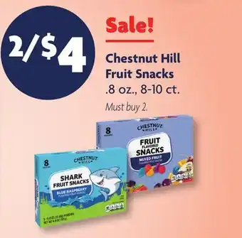 Family Dollar Chestnut Hill Fruit Snacks offer