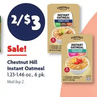 Family Dollar Chestnut Hill Instant Oatmeal offer