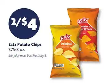 Family Dollar Eatz Potato Chips offer