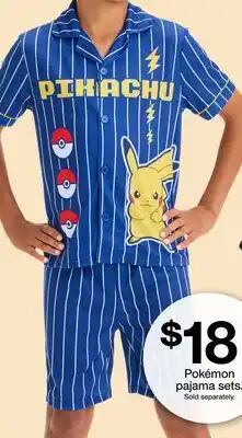 Target Pokémon pajama sets offer