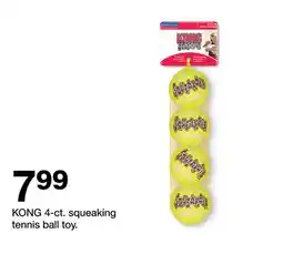 Target KONG 4-ct. squeaking tennis ball toy offer