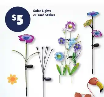 Family Dollar Solar Lights or Yard Stakes offer