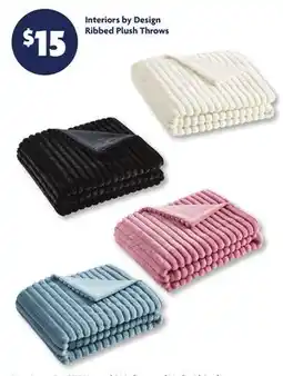 Family Dollar Interiors by Design Ribbed Plush Throws offer