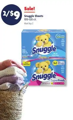 Family Dollar Snuggle Sheets offer