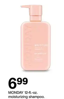 Target MONDAY 12-fl.-oz. moisturizing shampoo offer