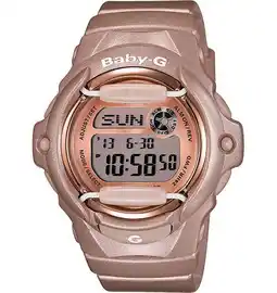 Walmart Casio Women's Baby-G Rose Gold-Tone Watch BG169G-4 offer