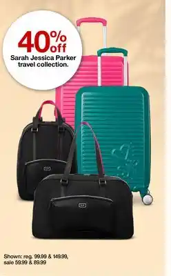 Target Sarah Jessica Parker travel collection offer