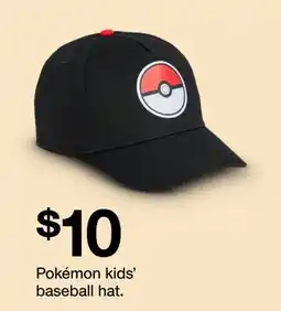 Target Pokémon kids' baseball hat offer