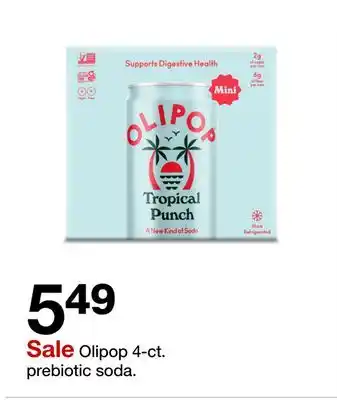 Target Olipop 4-ct. prebiotic soda offer