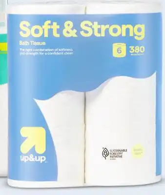 Target up&up soft & strong 6-pk. bath tissue offer