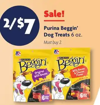 Family Dollar Purina Beggin' Dog Treats offer