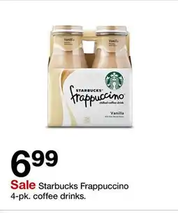 Target Starbucks Frappuccino 4-pk. coffee drinks offer