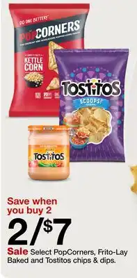 Target Select PopCorners, Frito-Lay Baked and Tostitos chips & dips offer