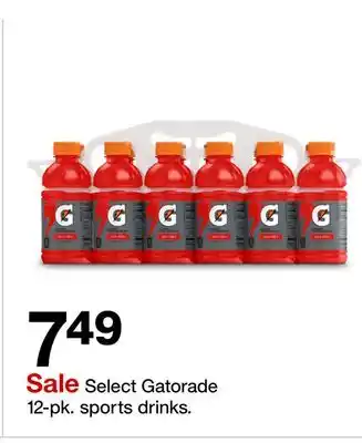 Target Select Gatorade 12-pk. sports drinks offer