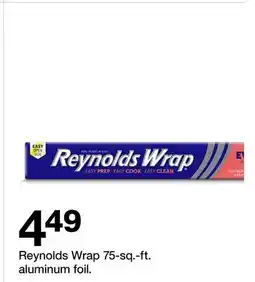 Target Reynolds Wrap 75-sq.-ft. aluminum foil offer