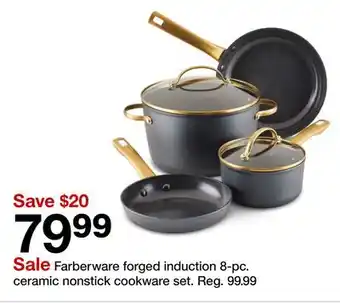 Target Farberware forged induction 8-pc. ceramic nonstick cookware set offer