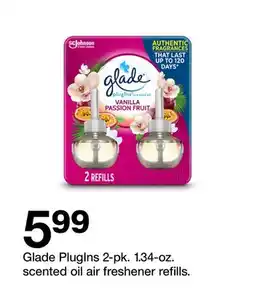 Target Glade PlugIns 2-pk. 1.34-oz. scented oil air freshener refills offer