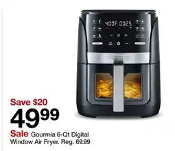 Target Gourmia 6-Qt Digital Window Air Fryer offer