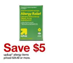 Target up & up allergy items offer