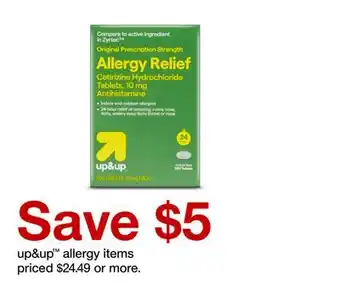 Target up & up allergy items offer