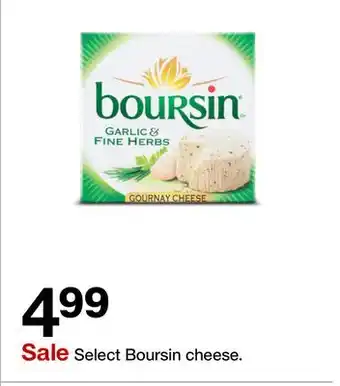 Target Select Boursin cheese offer