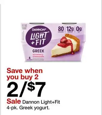 Target Dannon Light+Fit offer