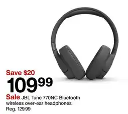 Target JBL Tune 770NC Bluetooth wireless over-ear headphones offer