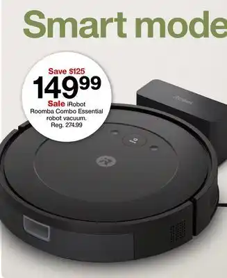 Target iRobot Roomba Combo Essential robot vacuum offer