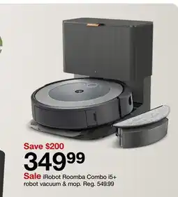 Target iRobot Roomba Combo i5 + robot vacuum & mop offer