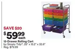 Michaels 12-Drawer Rolling Cart offer