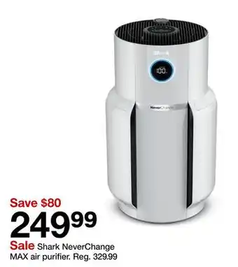 Target Shark NeverChange MAX air purifier offer