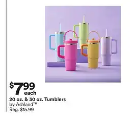 Michaels 20 oz. & 30 oz. Tumblers by Ashland offer