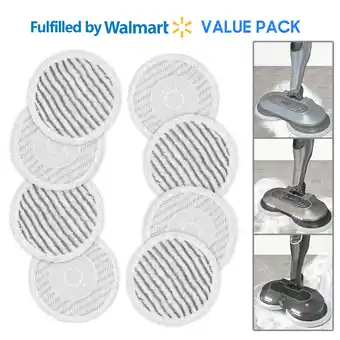 Walmart Shark S7000 Replacement Steam Mop Pads 8 PACK for Shark S7000AMZ S7001 S7201 Steam Mop Washable Pads offer